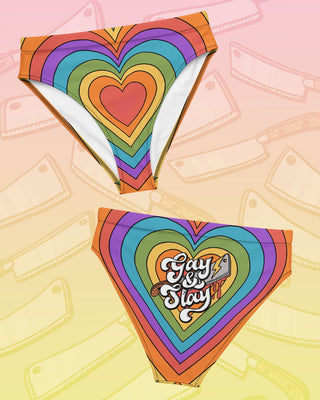 Gay & Slay Pride Bikini Bottoms