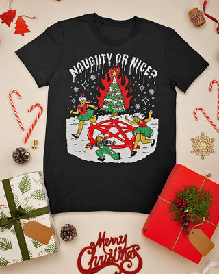 Naughty or Nice Limited Black Tee