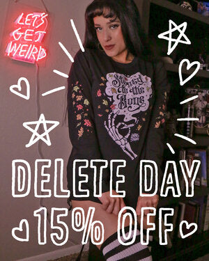 IT’S HAPPENING AGAIN! IT’S OUR DELETE DAY SALE TILL THE END OF THE MONTH