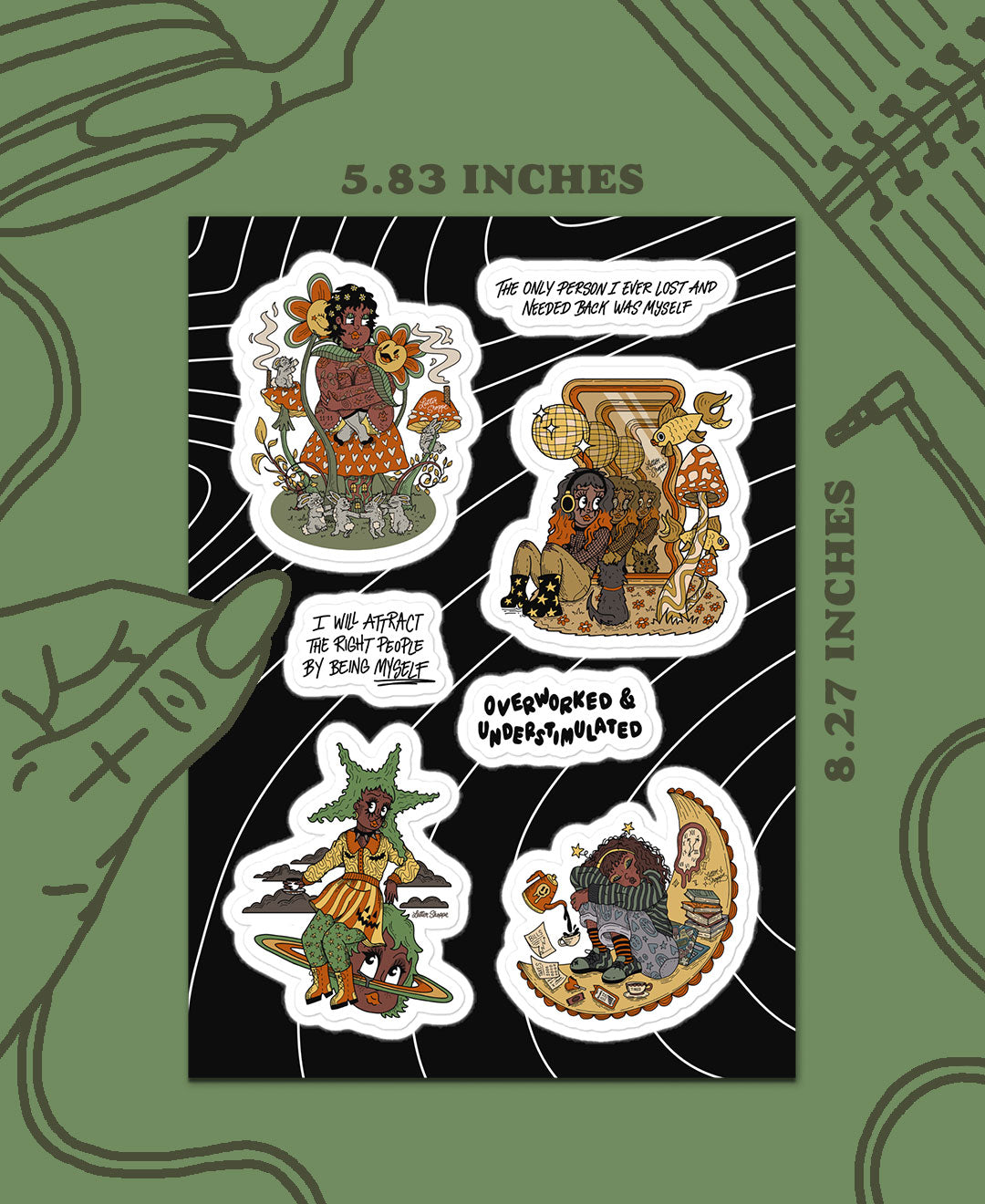 Planche d'autocollants Purge & Bloom