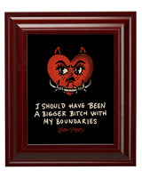 Bitchy Boundaries: Retro Tattoo Art Print