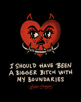 Bitchy Boundaries: Retro Tattoo Art Print