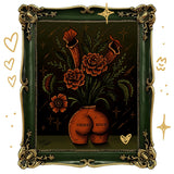 Cheeky Bouquet: Gothic Floral Poster