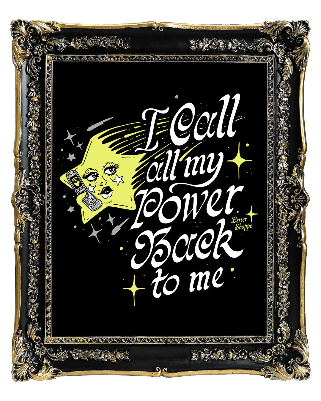 Calling My Power Back: Y2K Celestial Manifestation Print
