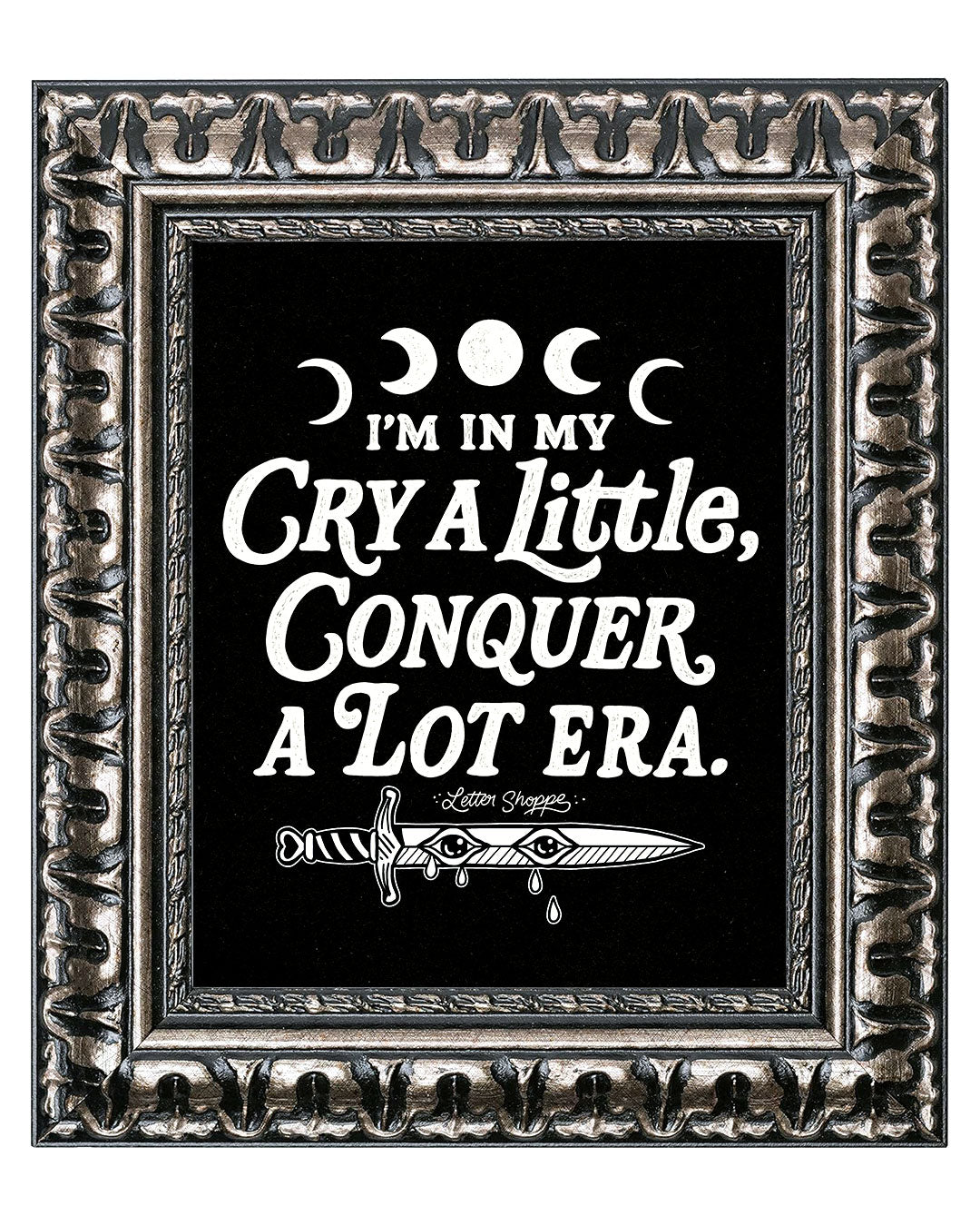 Conquer A Lot Era: Edgy Mental Health Wall Art