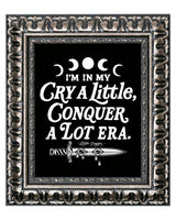Conquer A Lot Era: Edgy Mental Health Wall Art