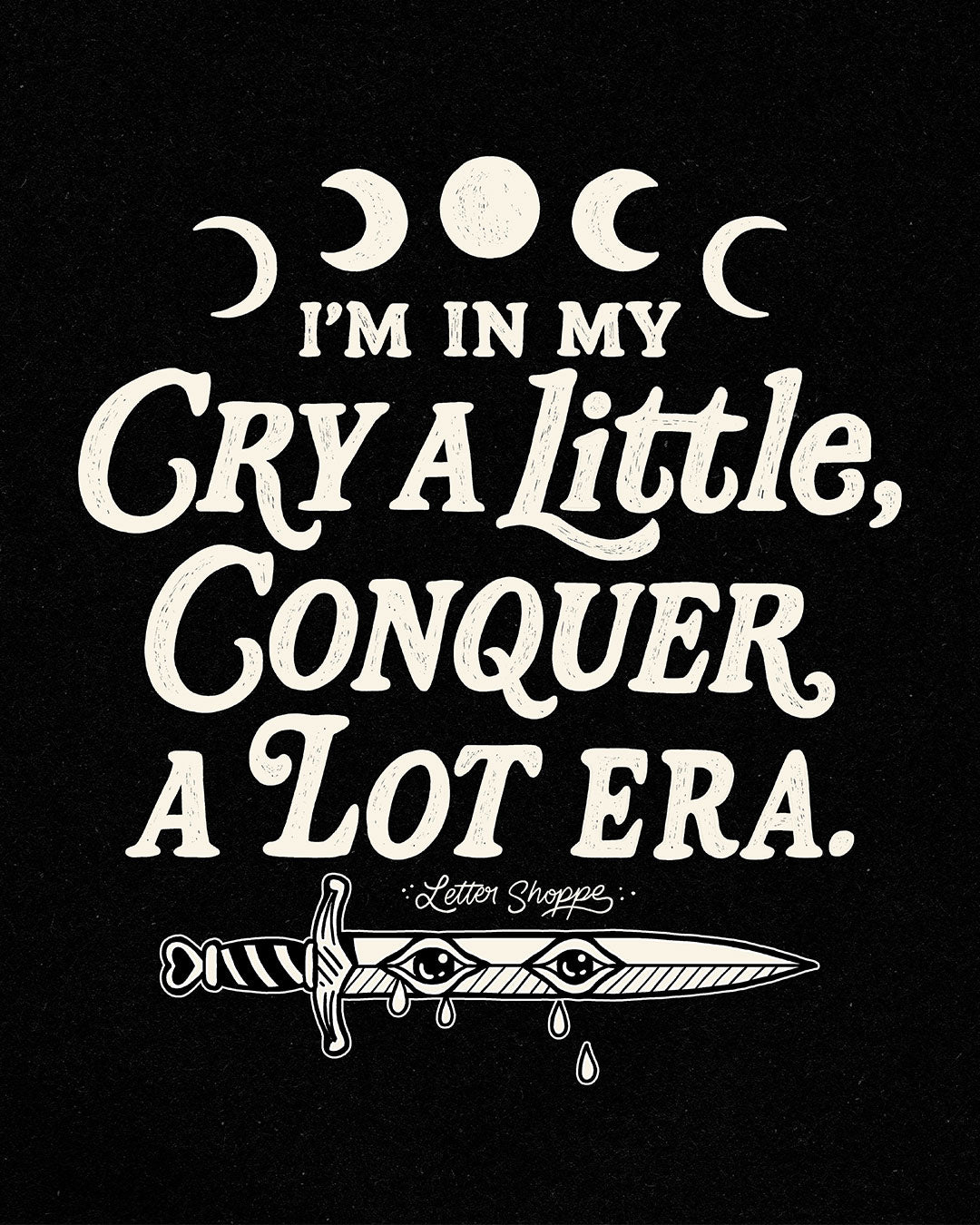 Conquer A Lot Era: Edgy Mental Health Wall Art