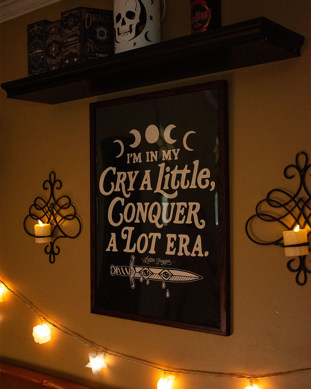 Conquer A Lot Era: Edgy Mental Health Wall Art