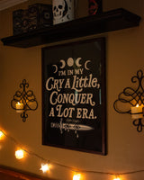 Conquer A Lot Era: Edgy Mental Health Wall Art