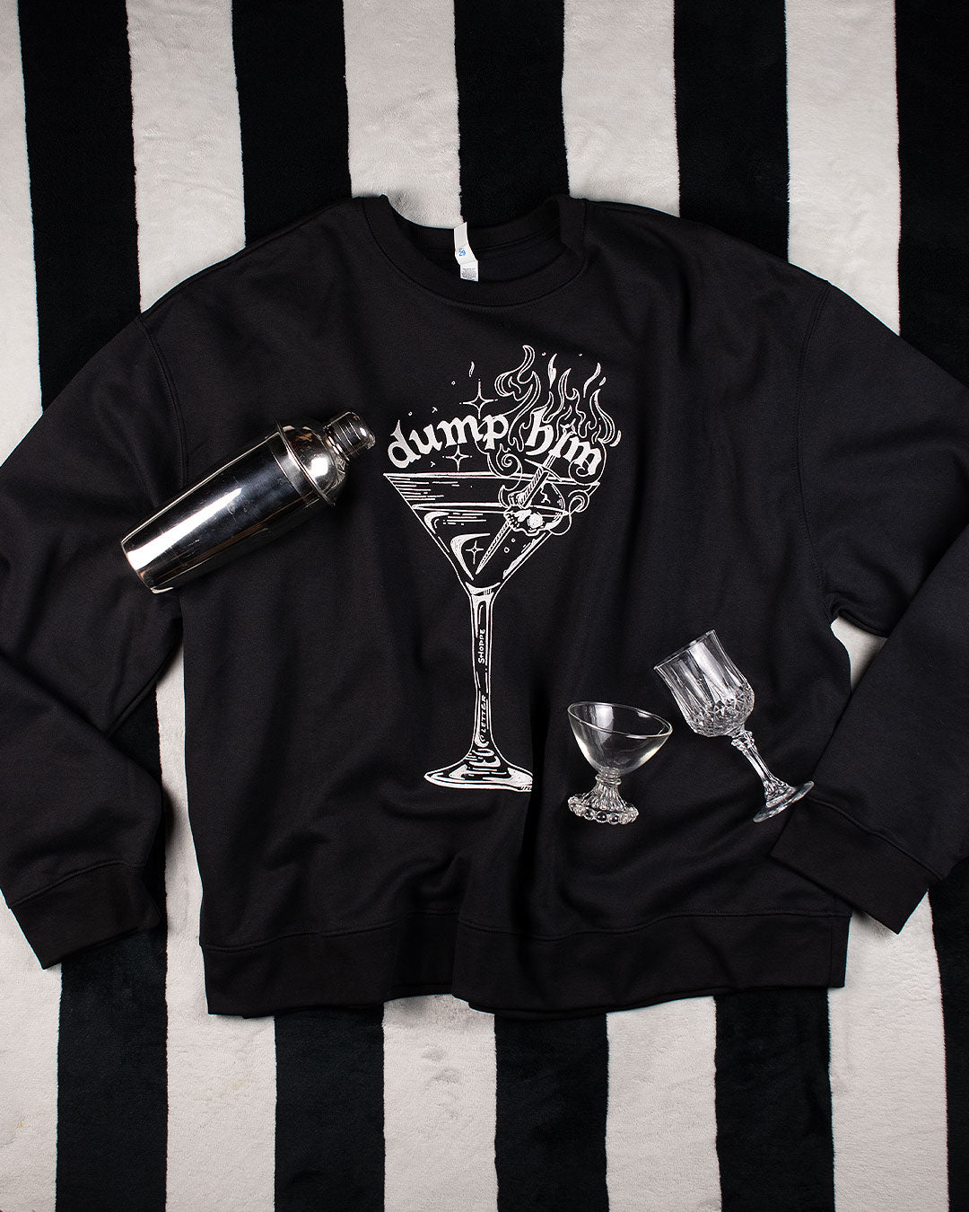 Dump Him Black Oversized Sweatshirt