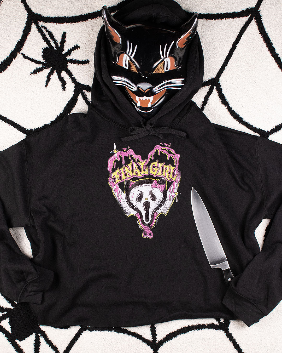 Final Girl Horror Crop Hoodie