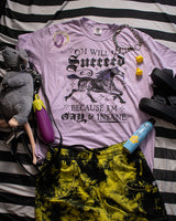 Gay & Insane Unicorn: Queer Pride Purple Tee
