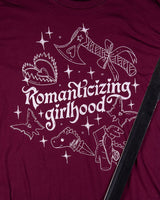 Romanticizing Girlhood Burgundy Long Sleeve Tee