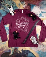 Romanticizing Girlhood Burgundy Long Sleeve Tee