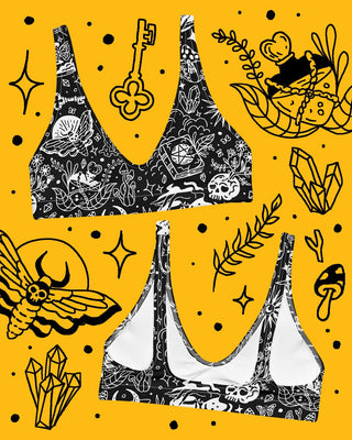 Witchy Recycled Padded Bikini Top + Bottom