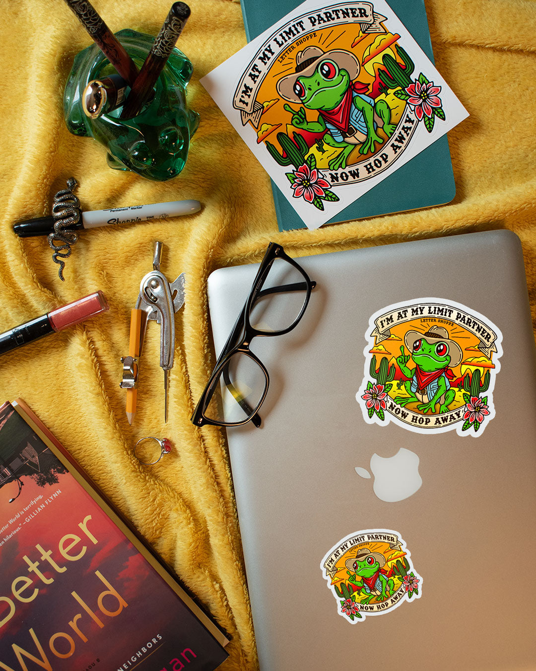 Hop Away Partner: Sarcastic Sticker