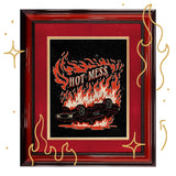 Hot Mess: Fiery Car Print