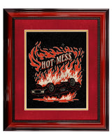 Hot Mess: Fiery Car Print