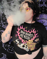 Burn Blunts Not Witches: Spooky 420 Graphic Tee