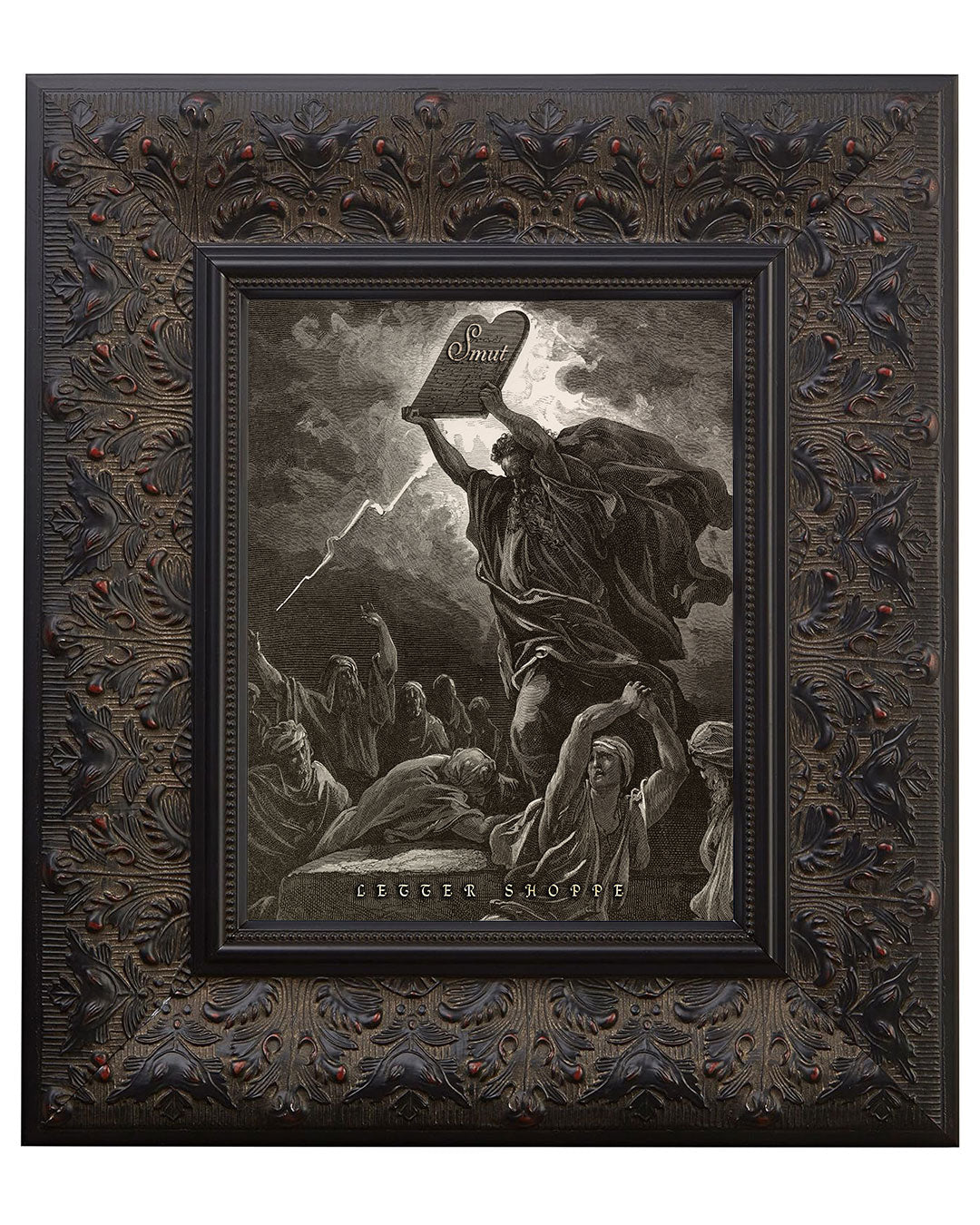 Let There Be Smut: Gothic Book Lover Wall Art Print