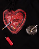 Not All Men But Always a Man Crop Hoodie