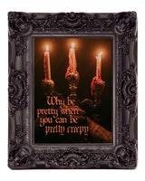 Pretty Creepy: Witchy Gothic Candlelight Art Print