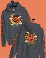 Vintage Pumpkin Moon & Sun Sweatshirt/Hoodie