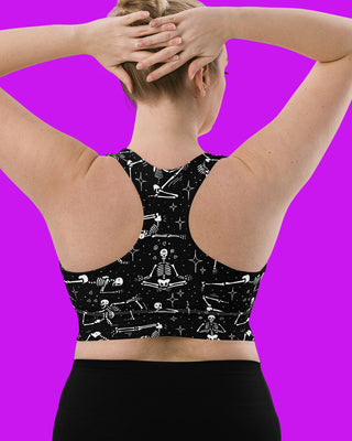 Skeleton Yoga Activewear Sports Bra