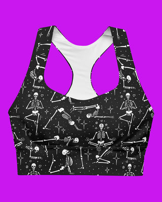 Skeleton Yoga Activewear Sports Bra