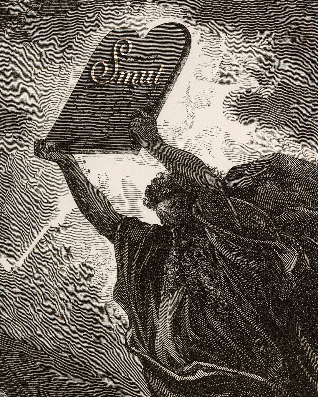 Let There Be Smut: Gothic Book Lover Wall Art Print