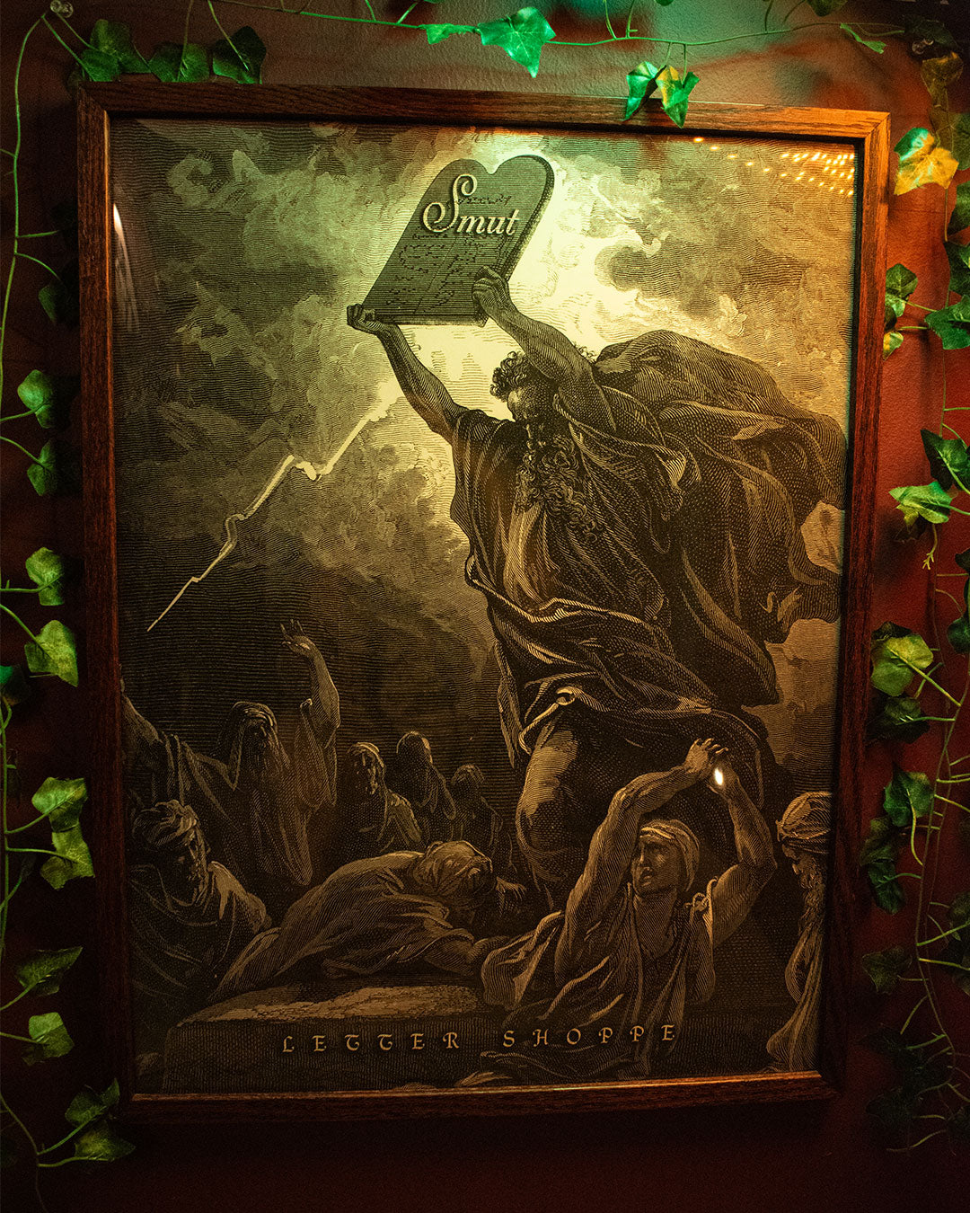 Let There Be Smut: Gothic Book Lover Wall Art Print