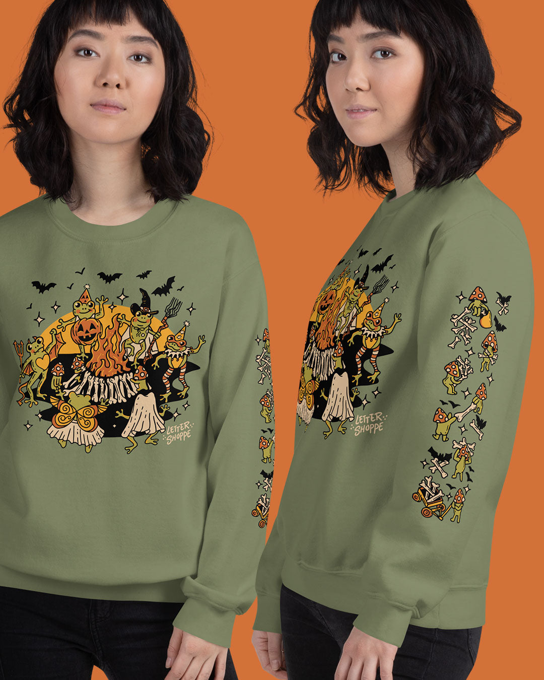 Dancing Halloween Frogs Sweatshirt