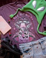Take Me Away: Cute Cow Graphic T-Shirt
