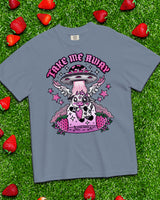 Take Me Away: Cute Cow Graphic T-Shirt