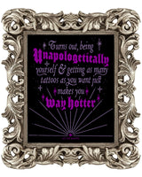 Unapologetic & Hot: Self Love Tattoo Lover Print