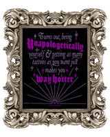 Unapologetic & Hot: Self Love Tattoo Lover Print