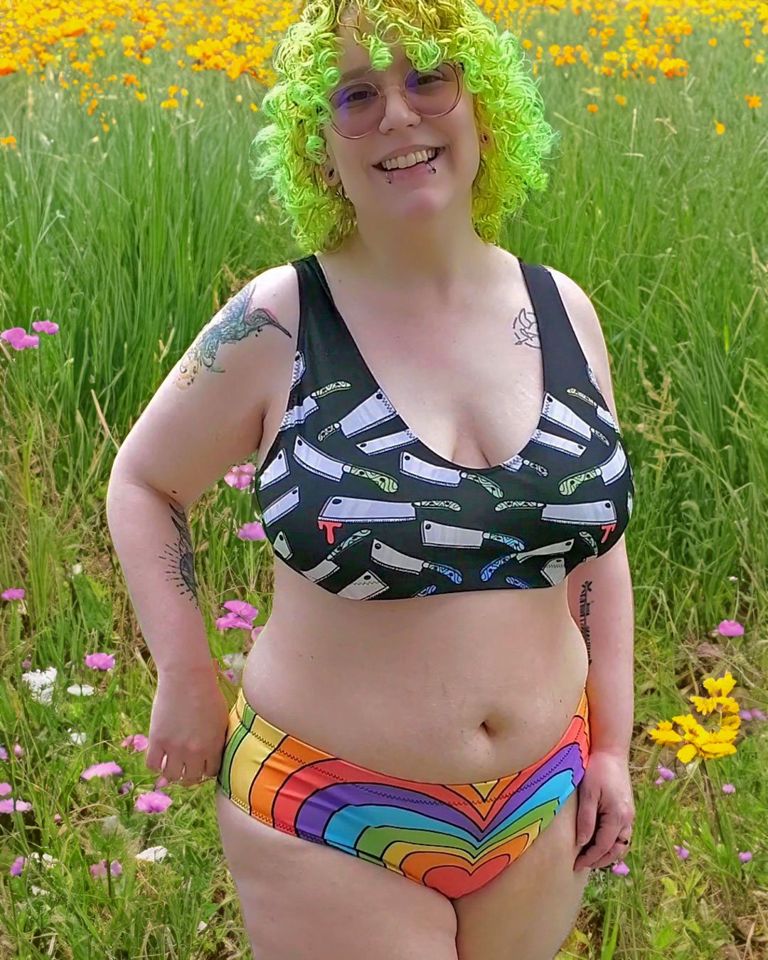 Gay & Slay Pride Bikini Bottoms