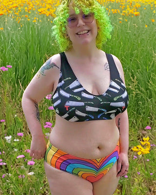 Gay & Slay Pride Bikini Bottoms