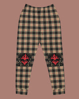 Heart On Fire Plaid Joggers