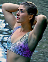 Tie-Dye Mushroom Recycled Padded Bikini Top