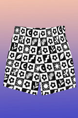 Checkered Garden Recycled Swim Trunks