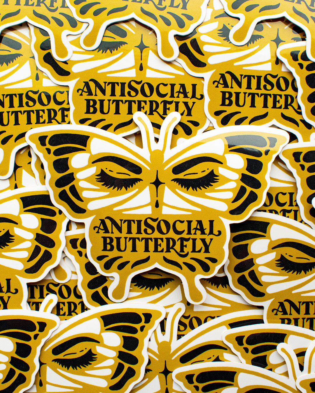 Antisocial Butterfly Sticker