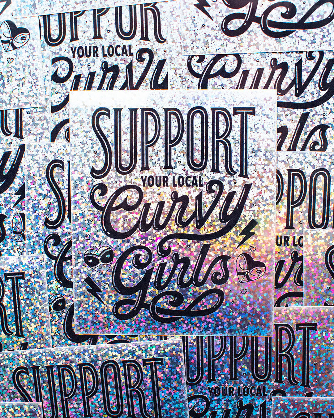 Support Your Local Curvy Girls Sticker