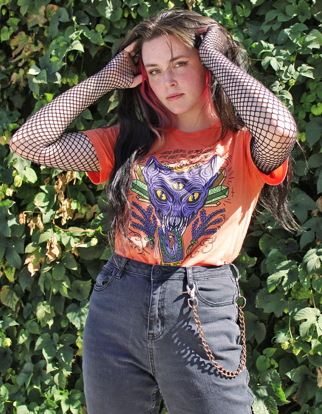 Add value or GTFO: Unisex Orange Cotton Shirt
