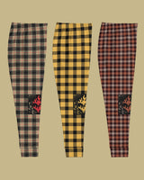 Heart On Fire Plaid Joggers