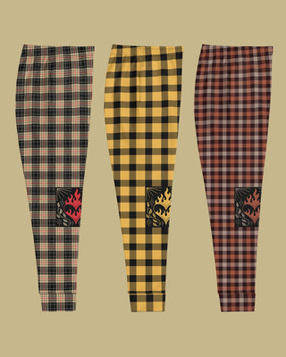 Heart On Fire Plaid Joggers