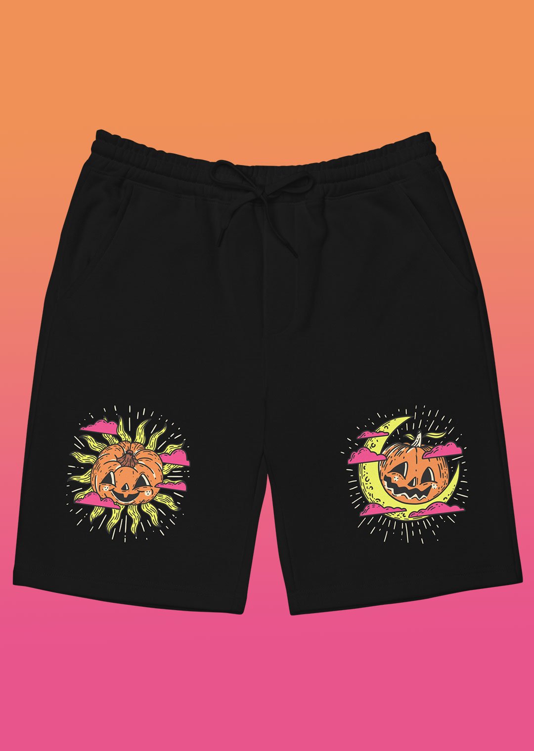 Sun & Moon Pumpkin Shorts