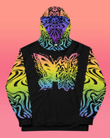 Rainbow Butterfly Rave Hoodie