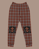 Heart On Fire Plaid Joggers