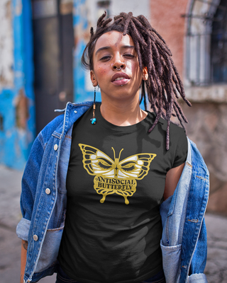 Antisocial Butterfly Black Shirt